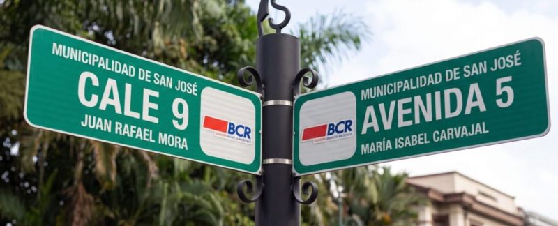 Panneau de rue San José - Comment se déplacer au Costa Rica